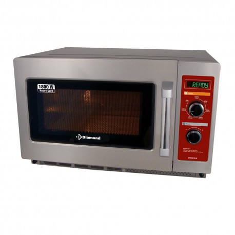 Four micro-ondes en inox (GN 2/3),1800 W. (34 Lt), mécanique | DW3418-M - Diamond