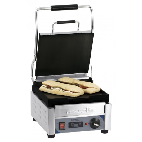 Grill Panini Petit Premium Lisse - Lisse avec minuteur | CGPLLPPT - Casselin