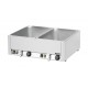 Double bain-marie GN 1/1 avec 2 robinets de vidange