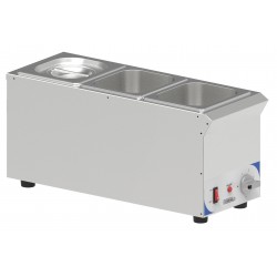 Bain-marie à sauce 3 x GN 1/6 compact