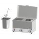 Bain-marie à sauce compact 2 cuves