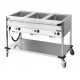 Chariot bain-marie à eau 3 x GN 1/1