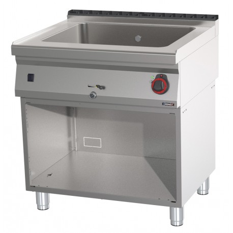 Bain-marie GN 2/1 200 mm avec vanne de vidange et soubassement 80 | C7BM2200V80S - Casselin