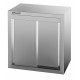 Armoire murale inox avec portes coulissantes 600 mm