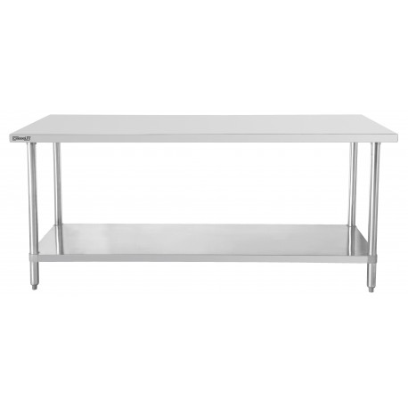 Table de travail inox 600 avec étagère 600 mm | C6TTE60 - Casselin