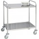 Chariot en inox 2 plateaux