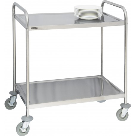 Chariot en inox 2 plateaux | CCI2 - Casselin