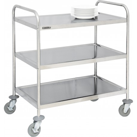 Chariot en inox 3 plateaux | CCI3 - Casselin