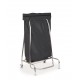 Porte sac poubelle inox 110L