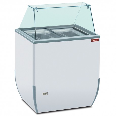 Comptoir présentoir pour crème glacée, 170 litres | BRIOICE-R2 - Diamond