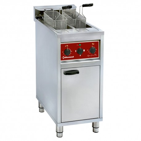 Friteuse électrique 2x 10 lit. sur meuble | FSM-2V6E/N - Diamond