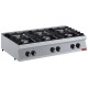 Cuisinière 6 feux gaz, Bruleurs 6x 5,5 kW -TOP -