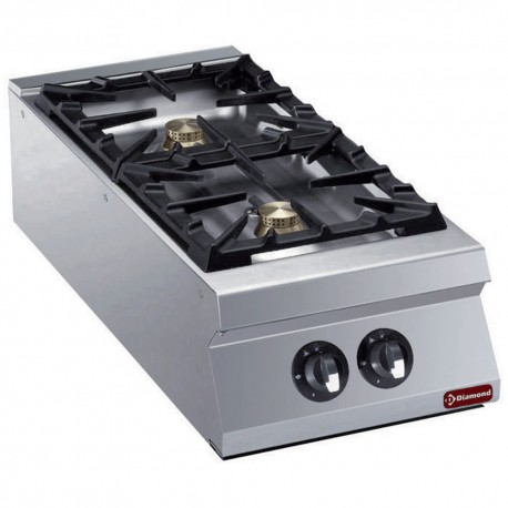 Cuisinière 2 feux vifs gaz -TOP- | G22/2B4T-N - Diamond