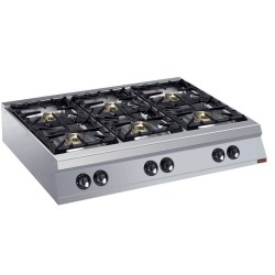 Cuisinière 6 feux vifs gaz -TOP-