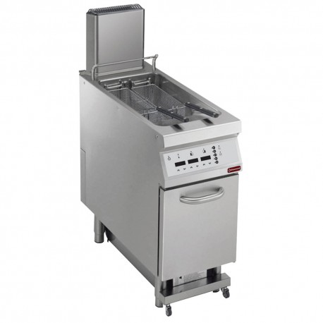 Friteuse gaz 1 cuve en "Y" 23 litres, sur meuble, "DIGIT" | G22/F23CEA4-S - Diamond