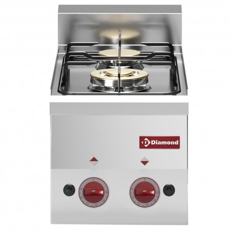 Cuisinière 2 feux gaz -Top- | G60/2F3T-N - Diamond