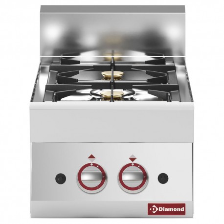 Cuisinière gaz 2 feux vifs -Top- | G65/2F4T-N - Diamond