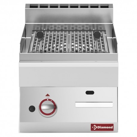 Grill pierre de lave gaz, grille de cuisson en fonte -Top- | G65/GPL4T-N - Diamond