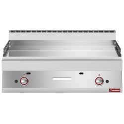 Plaque de cuisson gaz EXTRA-LARGE, surface  lisse, chromé