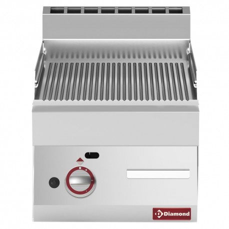 Plaque de cuisson gaz rainurée -Top- | G65/PR4T-N - Diamond