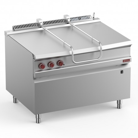 Sauteuse basculante gaz, cuve inox 120 lit. sur meuble | G9/BRI12-N - Diamond