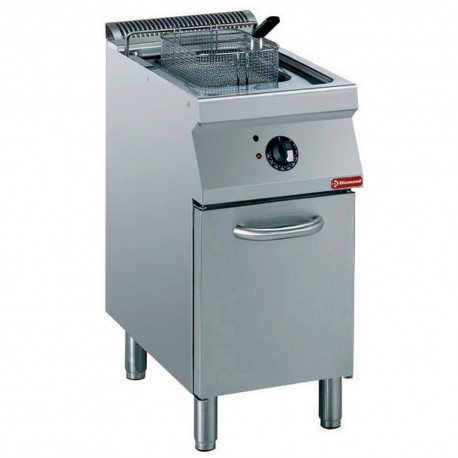 Friteuse électrique cuve en "Y" 15 litres, éléments extérieurs sur armoire | E17/F15A4-230/3--N - Diamond