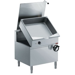 Sauteuse électrique basculante, cuve "Duomat", 80 litres sur meuble