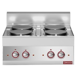 Cuisinière électrique 4 plaques -top- "Alpha 650"