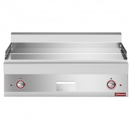 Plaque de cuisson électrique EXTRA-LARGE, surface  lisse, chromé | E65/PLCD10T-230V/3-N - Diamond