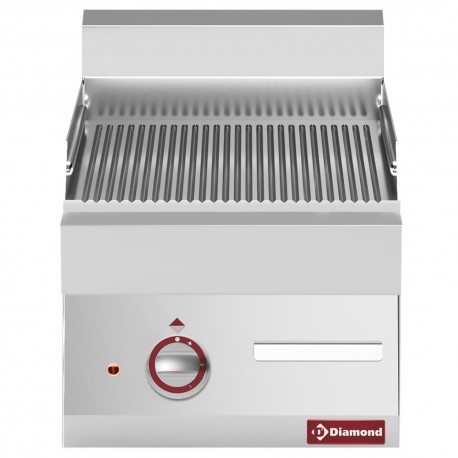 Plaque de cuisson électrique rainurée -top- "Alpha 650" | E65/PR4T-230V/3-N - Diamond