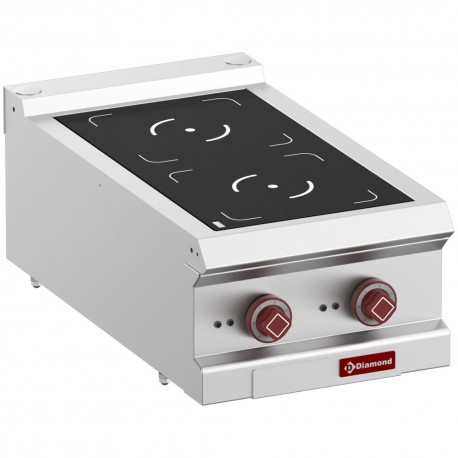 Cuisinière électrique, 2 foyers à induction -Top- | E7/2ID4T-N - Diamond