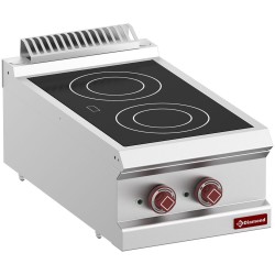 Cuisinière électrique vitrocéramique 2 zones -Top-