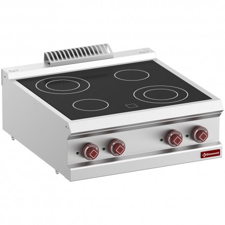 Cuisinière électrique vitrocéramique 4 zones -Top- | E7/4VC7T-N - Diamond