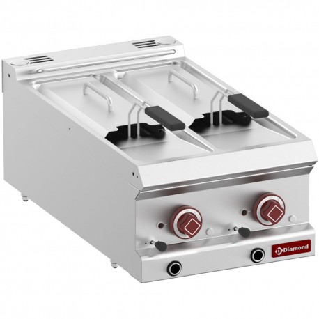 Friteuse électrique 2 cuves de 7 litres -Top- | E7/F2V64T-N - Diamond