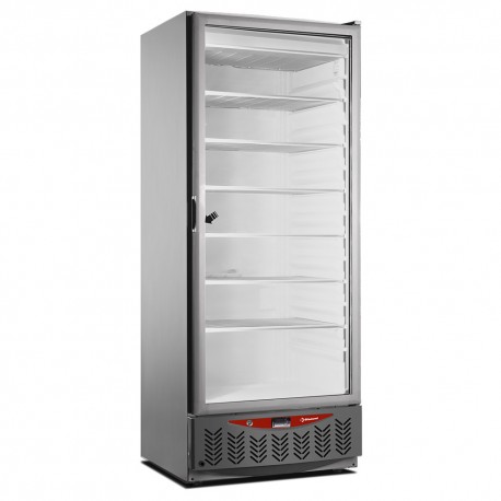 Congélateur statique, porte vitrée, 525 litres, GN2/1+600x400, inox | NFT55/X-R2G - Diamond