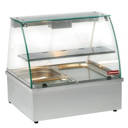 Vitrine chaude bain marie