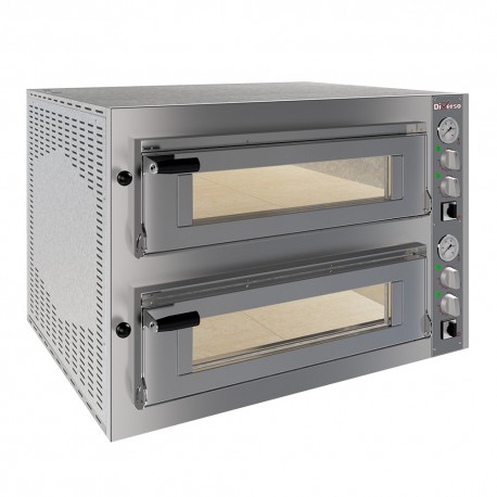 Four électrique 2x 4 pizzas diam.350mm, 2 chambres | WR-FD24-MD - Diverso By Diamond