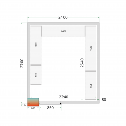 Panneaux de chambre froide 120 mm