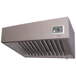 Hotte complète (9/9-2500 M3/h) 120 Pa, variateur, 4 filtres