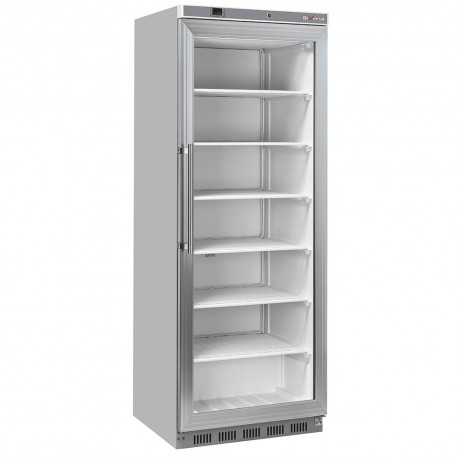 Armoire congélateur, porte vitrée, statique, 400 litres - Acier inox | WR-NG41-XV - Diverso By Diamond