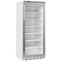 Armoire congélateur, porte vitrée, statique, 600 litres - Blanc