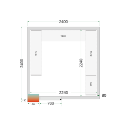 Panneaux de chambre froide 120 mm