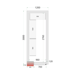 Panneaux de chambre froide 120 mm