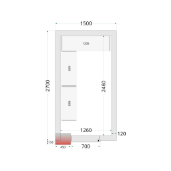 Panneaux de chambre froide 120 mm