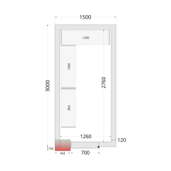 Panneaux de chambre froide 120 mm