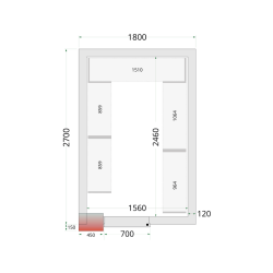 Panneaux de chambre froide 120 mm