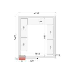 Panneaux de chambre froide 120 mm