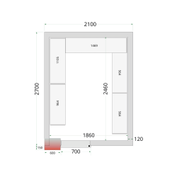 Panneaux de chambre froide 120 mm